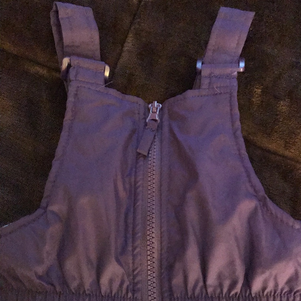 Toddlers purple snow pants